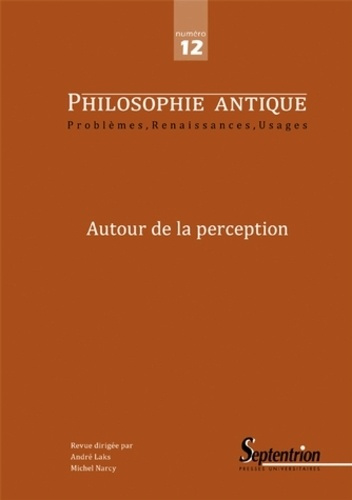 Emprunter Philosophie antique N° 12/2012 : Autour de la perception livre
