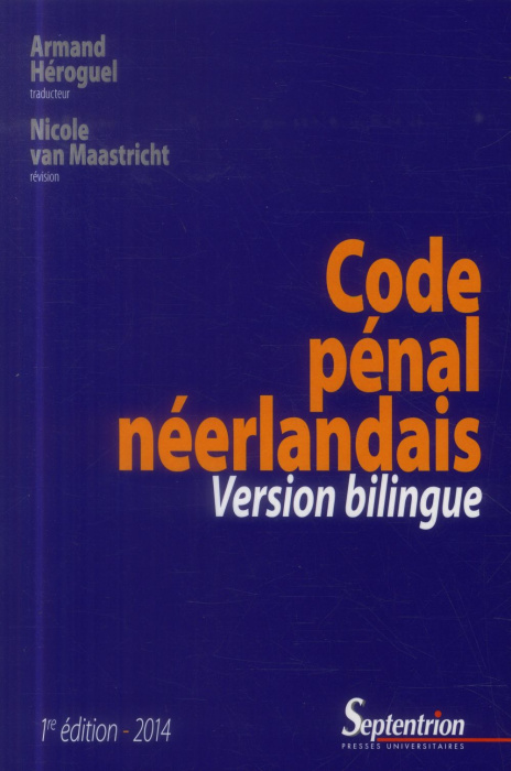 Emprunter Code pénal néerlandais. Edition bilingue français-néerlandais livre