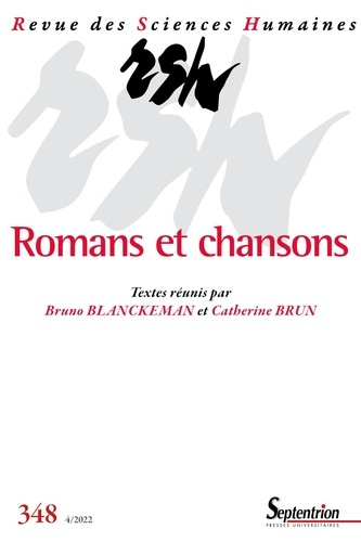 Emprunter Revue des Sciences Humaines N° 348, 4/2022 : Romans et chansons livre