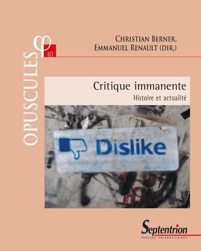 Emprunter Critique immanente. Histoire et actualité livre
