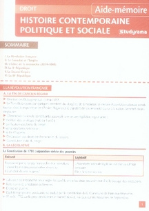 Emprunter Histoire contemporaine politique et sociale livre