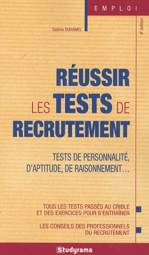Emprunter Réussir les tests de recrutement. 4e édition livre