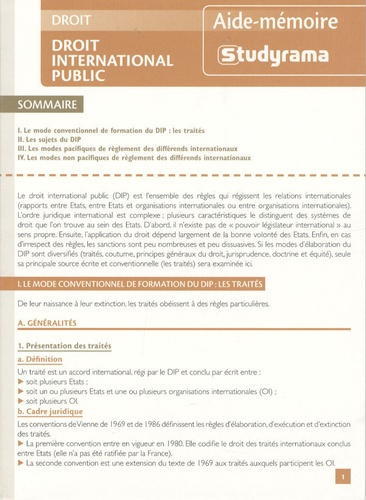 Emprunter Droit international public livre