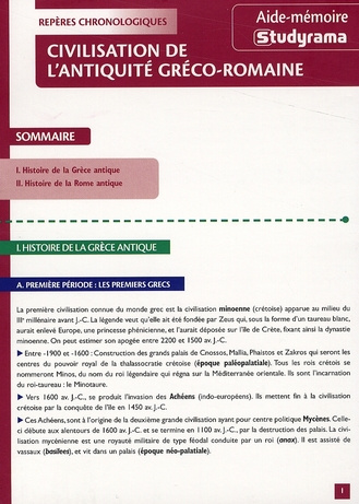 Emprunter Civilisation de l'Antiquité Gréco-Romaine livre