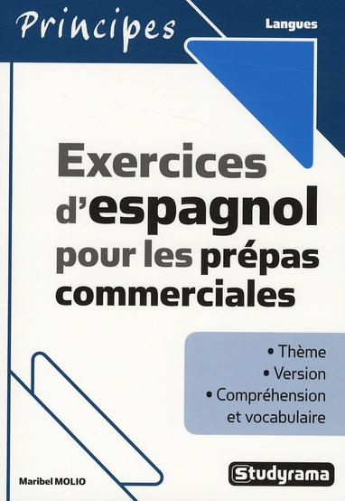 Emprunter Exercices d'espagnol pour les prépas commerciales livre