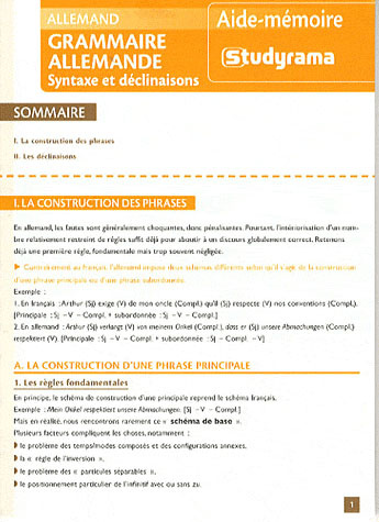 Emprunter Grammaire allemande. Syntaxe et déclinaisons livre