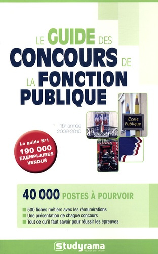 Emprunter Le guide des concours de la fonction publique. Edition 2009-2010 livre