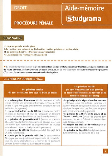 Emprunter Procédure pénale livre