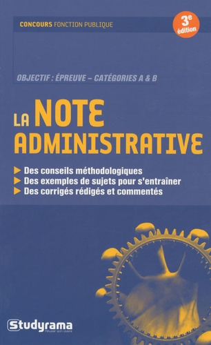 Emprunter La note administrative. 3e édition livre