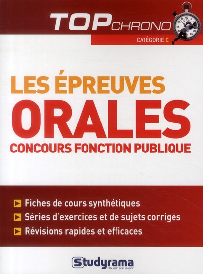 Emprunter Les épreuves orales. Concours fonction publique catégorie C livre