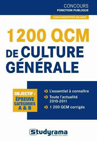 Emprunter 1200 QCM de culture générale livre