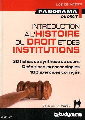 Emprunter Introduction à l'histoire du droit et des institutions. Du Ve au XVIIIe siècle, 2e édition revue et livre