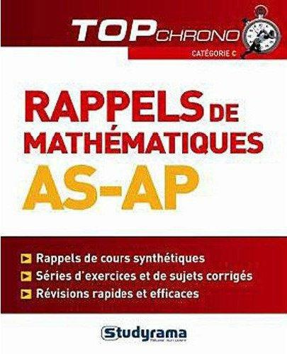 Emprunter Rappels de mathématiques AS-AP livre