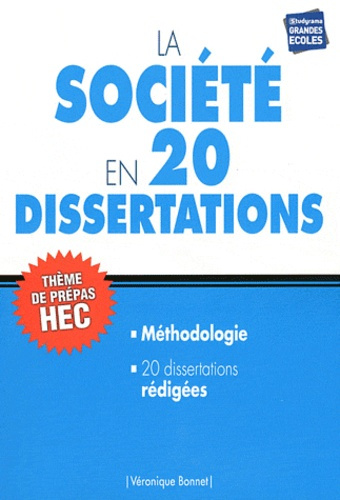 Emprunter La société en 20 dissertations livre