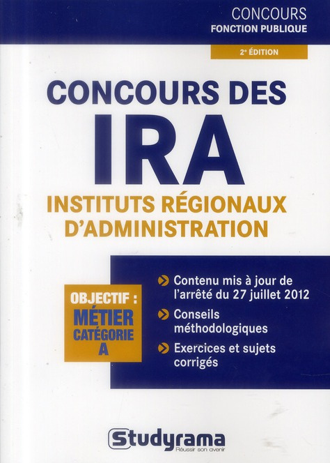 Emprunter Concours des IRA. 2e édition revue et augmentée livre
