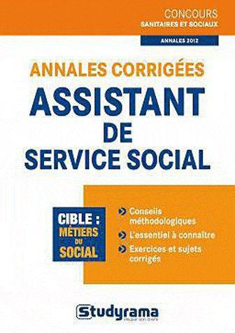 Emprunter Annales corrigées assistant de service social livre