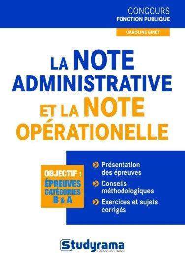 Emprunter La note administrative et la note opérationnelle livre