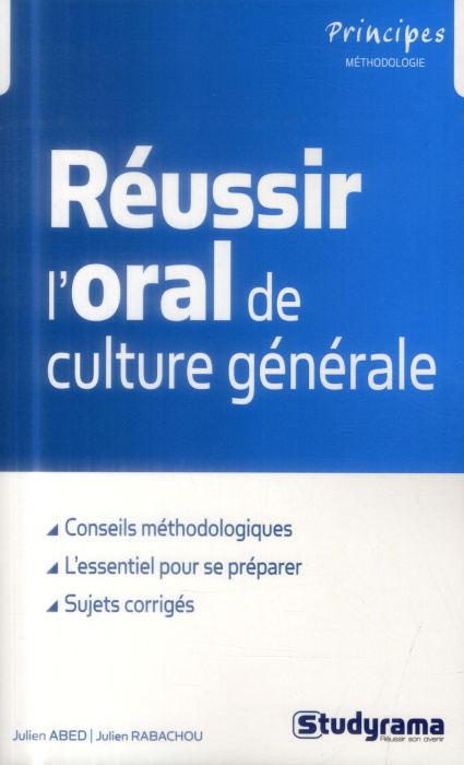 Emprunter Réussir l'oral de culture générale livre