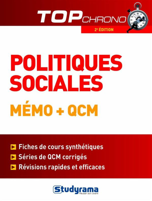Emprunter Politiques sociales. Mémo QCM, 2e édition revue et augmentée livre