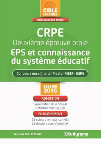 Emprunter CRPE deuxième épreuve orale : EPS et connaissance du système éducatif livre