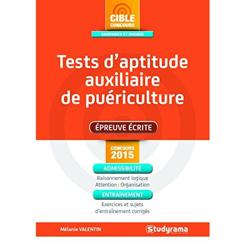 Emprunter Tests d'aptitude auxiliaire de puériculture livre