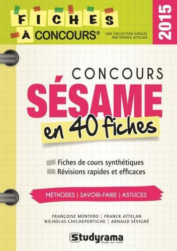Emprunter Concours SESAME. 40 fiches méthodes, savoir-faire et astuces livre