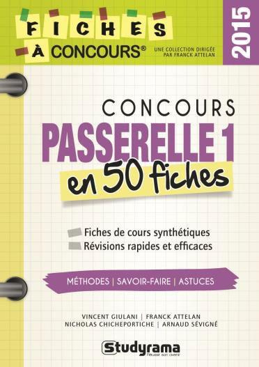 Emprunter Concours Passerelle 1. 40 fiches méthodes, savoir-faire et astuces livre