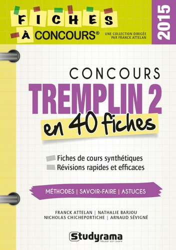 Emprunter Concours Tremplin 2. 40 fiches méthodes, savoir-faire et astuces livre