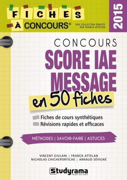 Emprunter Concours score IAE message livre