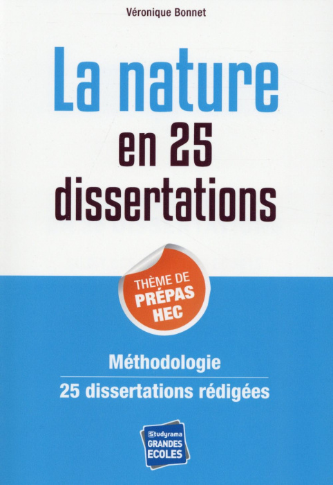 Emprunter La nature en 25 dissertations. Sujet des concours EC 2015 livre