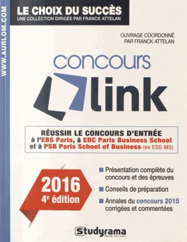 Emprunter Réussir le concours Link. Concours 2016, 4e édition livre