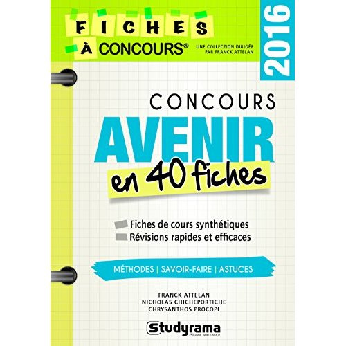 Emprunter Concours Avenir. 40 fiches méthodes, savoir-faire et astuces, 2e édition livre