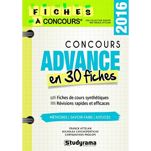 Emprunter Concours Advance. 30 fiches méthodes, savoir-faire et astuces, 2e édition livre