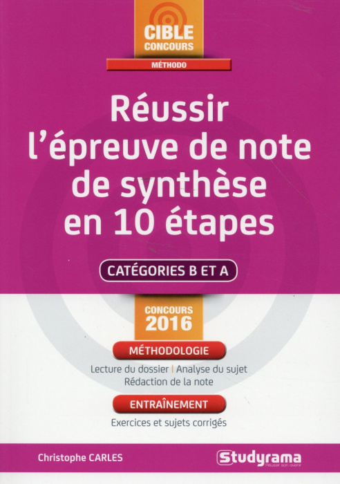 Emprunter Réussir la note de synthèse en 10 étapes livre