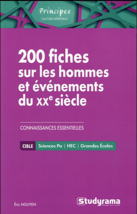 Emprunter 200 fiches sur les hommes et événements du XXe siècle livre