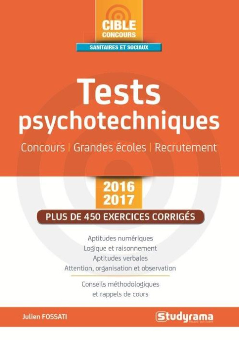 Emprunter Tests psychotechniques. Edition 2016-2017 livre