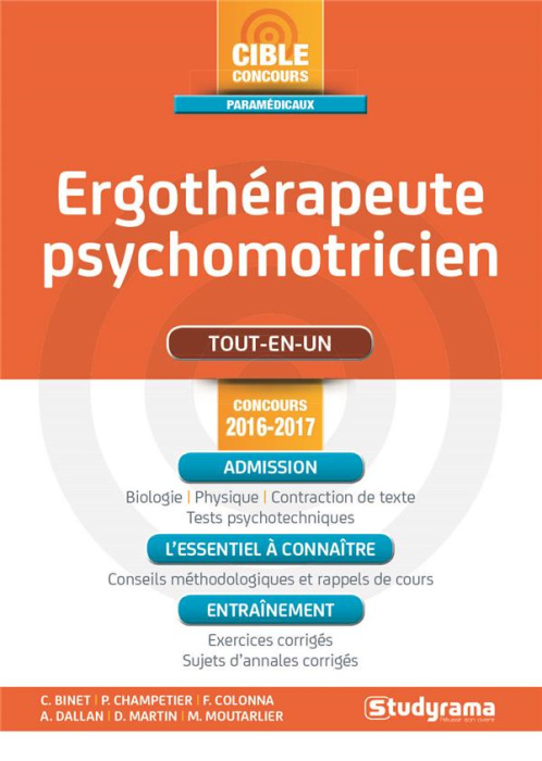 Emprunter Ergothérapeute-psychomotricien. Edition 2016-2017 livre