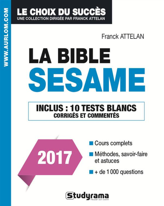 Emprunter La bible du concours Sésame. Edition 2017 livre