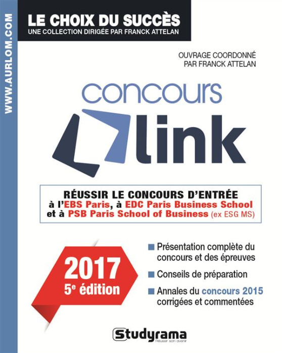 Emprunter Réussir le concours Link. Edition 2017 livre
