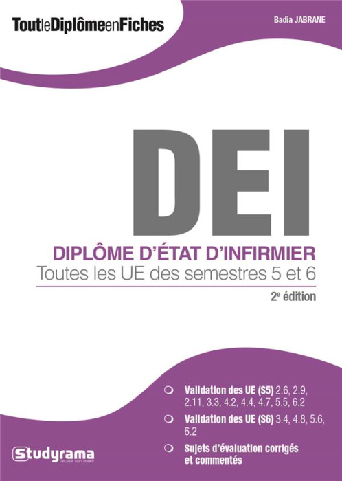 Emprunter Diplôme d'Etat d'infirmier. Toutes les UE des semestres 5 et 6, 2e édition livre