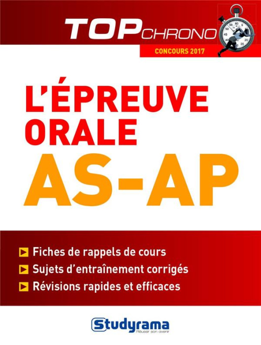 Emprunter L'épreuve orale AS-AP. Edition 2017 livre
