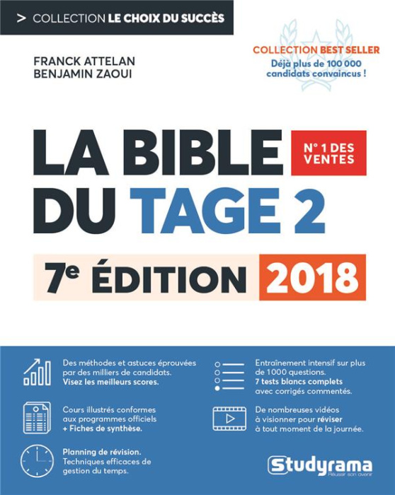 Emprunter La bible du TAGE 2. Edition 2018 livre