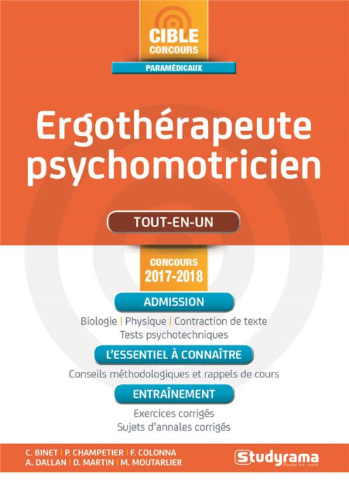 Emprunter Ergothérapeute-psychomotricien. Edition 2017-2018 livre