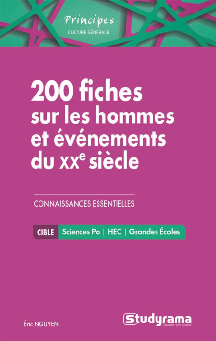 Emprunter 200 fiches sur les hommes et événements du XXe siècle livre
