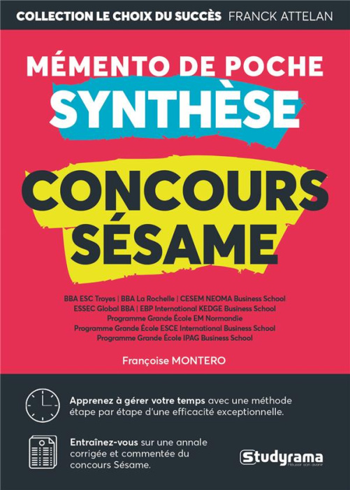 Emprunter Mémento de poche synthèse concours Sésame livre