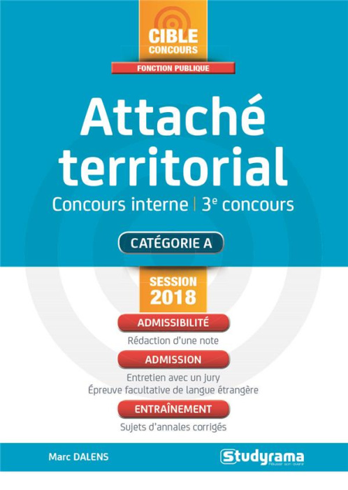 Emprunter Attaché territorial. Concours interne et 3e voie, Edition 2018 livre