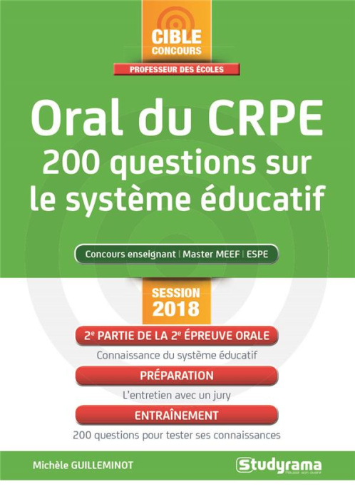 Emprunter Oral du CRPE. 200 questions sur le système éducatif, Edition 2018 livre