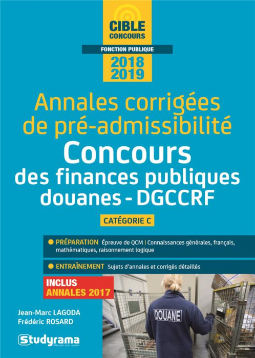 Emprunter Annales corrigées de pré-admissibilité Concours des finances publiques, douanes, CCRF, catégorie C. livre