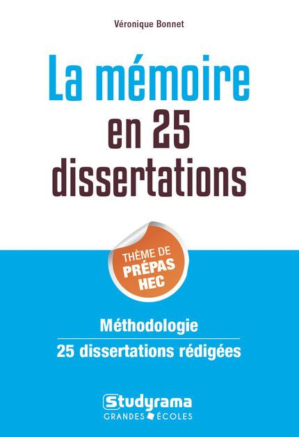 Emprunter La mémoire en 25 dissertations. Sujet des concours EC, Edition 2019 livre
