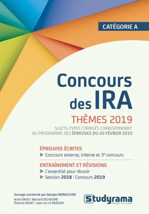 Emprunter Concours des IRA. Thèmes, Edition 2019 livre